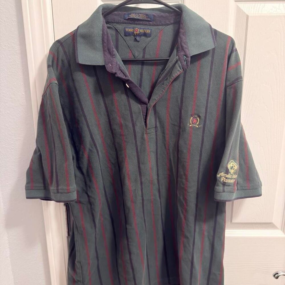Tommy Hilfiger Golf Resort Polo - Forest Green - L (1996-1999)